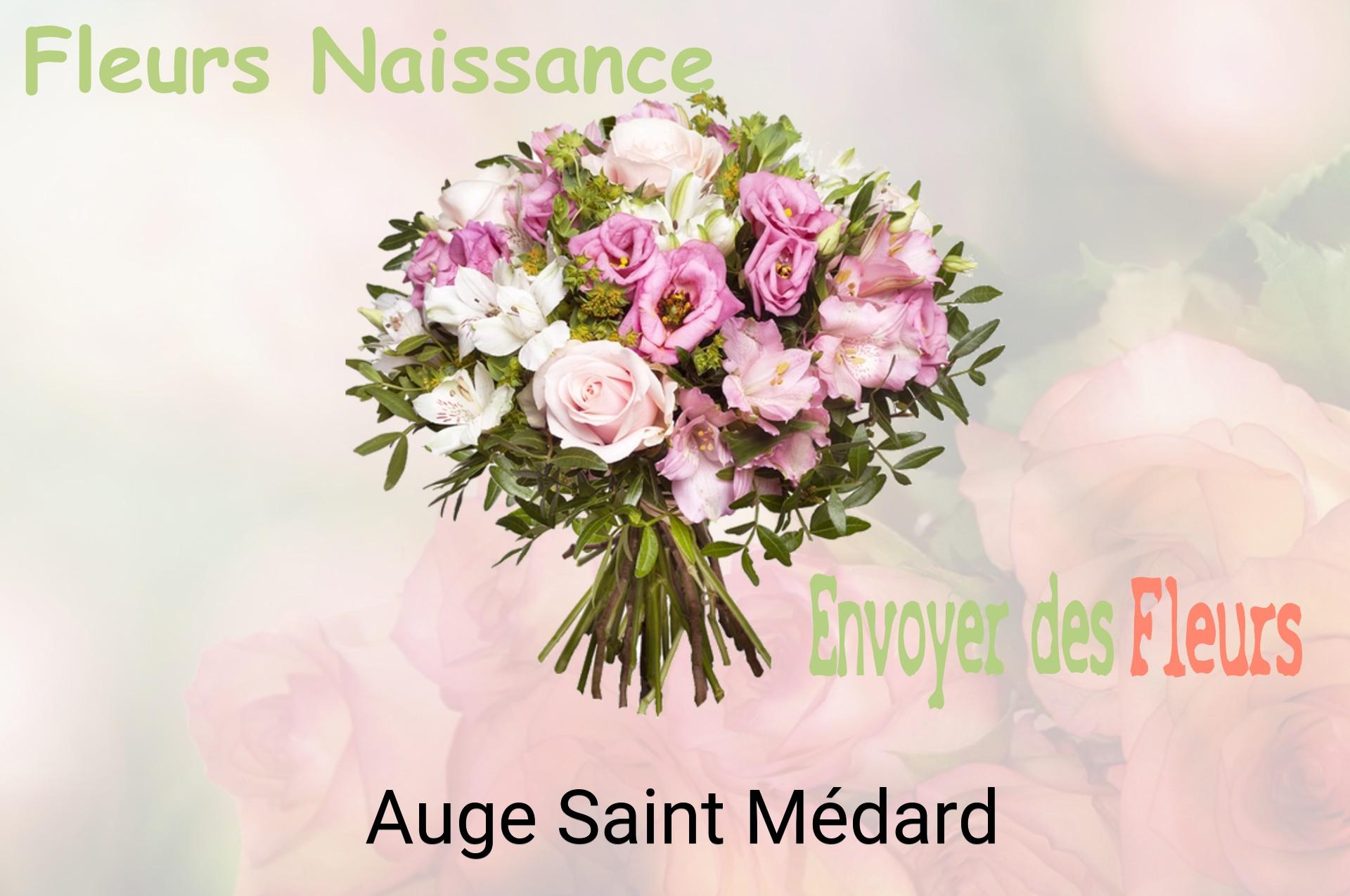 Bouquet de fleurs de naissance livré à Auge-Saint-Médard
